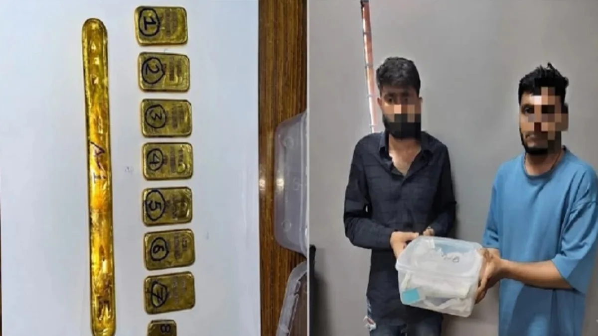 Foreign gold seized from Duronto Express during joint RPF and DRI operation