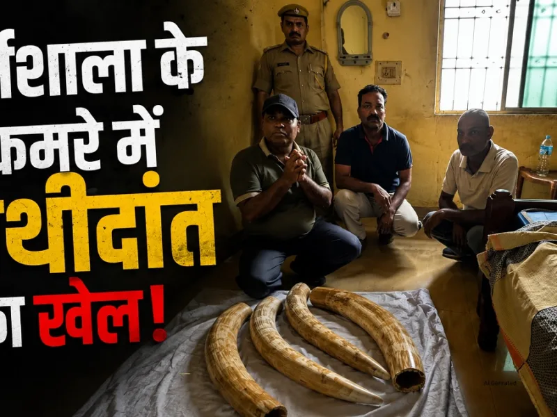 Elephant Ivory Smuggling: धर्मशाला के कमरे में हाथीदांत का खेल! देखकर हैरान रह गए अधिकारी