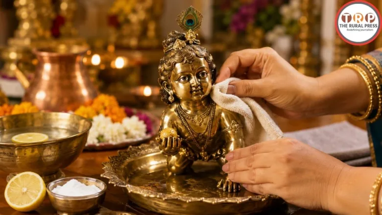 How to safely clean brass and copper Laddu Gopal idol before Janmashtami
