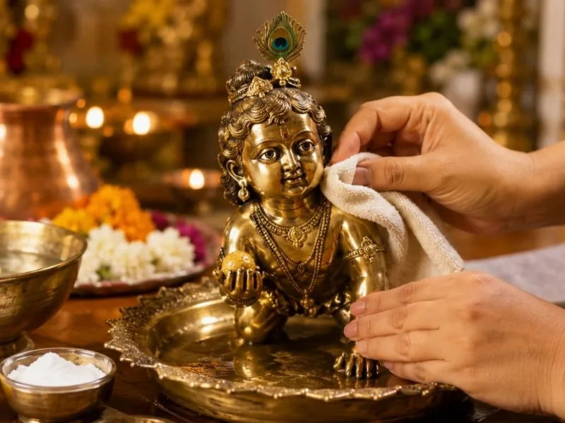 Janmashtami 2026: जन्माष्टमी से पहले ऐसे साफ करें पीतल-तांबे की मूर्तियां, नहीं होगा नुकसान