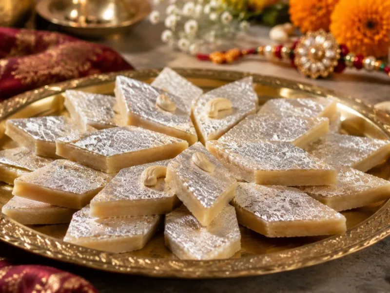 Kaju Katli recipe: रक्षाबंधन पर घर में बनाएं काजू कतली, ये है आसान विधि