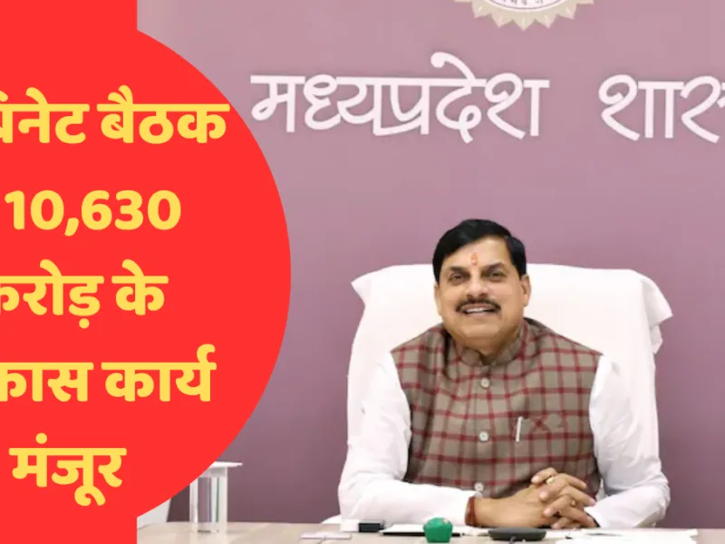 मध्यप्रदेश कैबिनेट बैठक की अध्यक्षता करते मुख्यमंत्री डॉ मोहन यादव