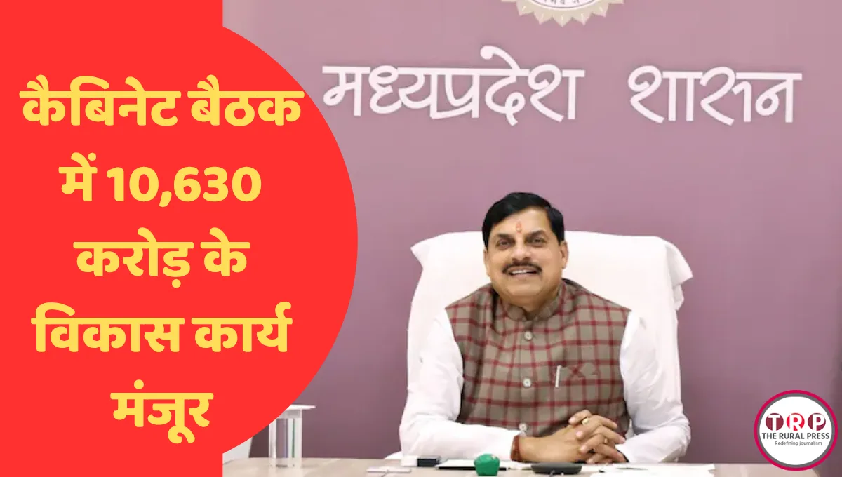मध्यप्रदेश कैबिनेट बैठक की अध्यक्षता करते मुख्यमंत्री डॉ मोहन यादव
