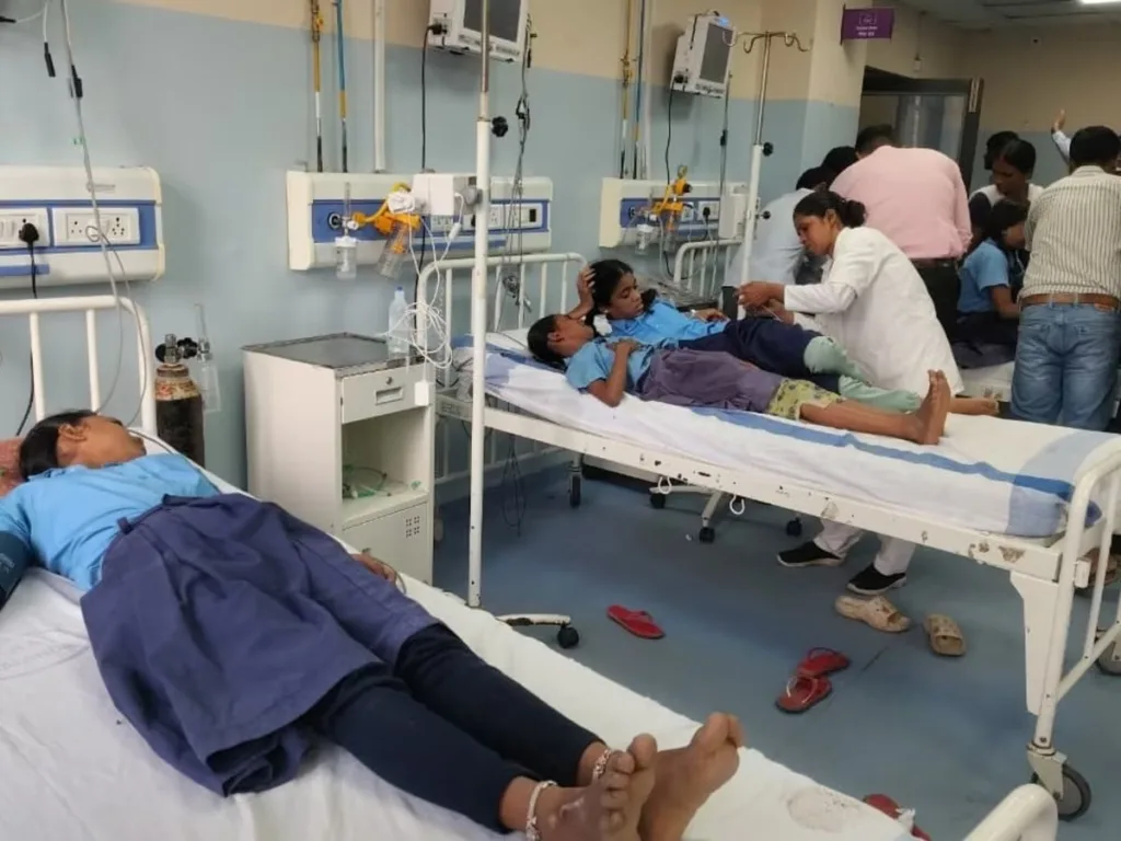 Nalanda school children hospitalized after alleged contaminated mid day meal