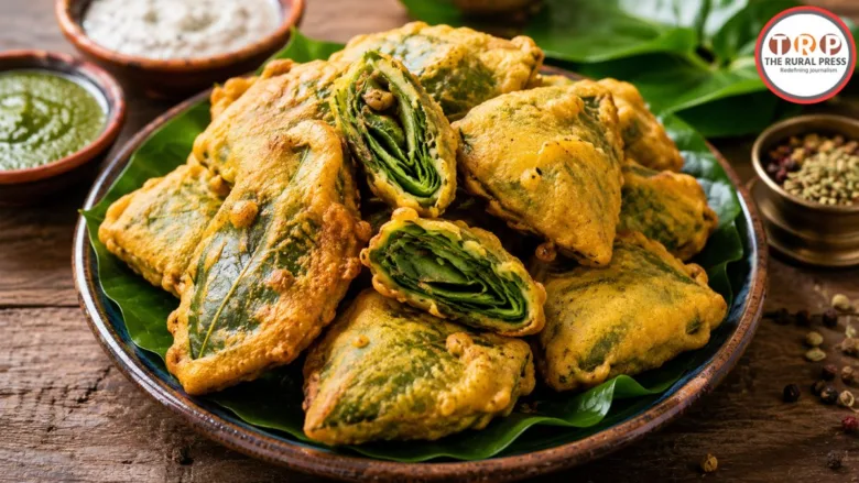 Golden and Crispy Pakoras Made with Betel Leaves