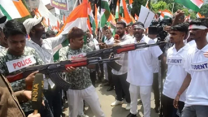 RJD Raj Bhavan March in Patna over NEET paper leak controversy