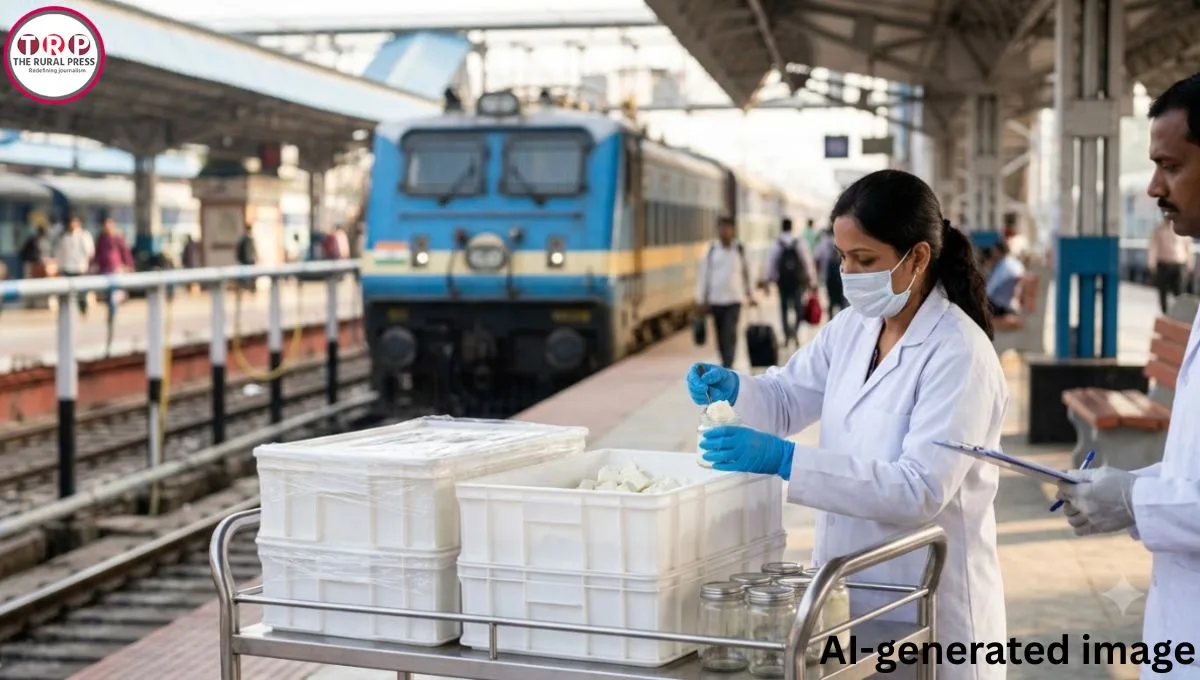 Raipur Railway Station Food Safety Inspection Seized Adulterated Paneer Boxes