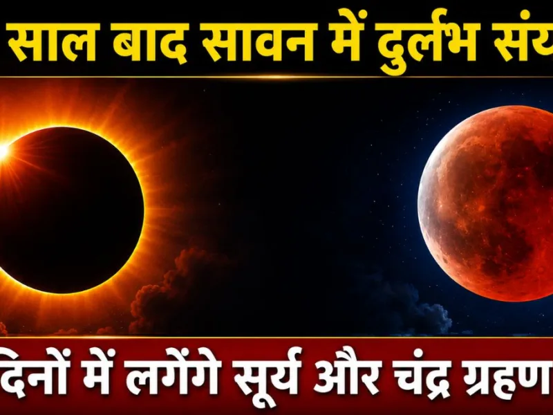 Sawan Me Grahan: सावन में 18 साल बाद बन रहा अद्भुत संयोग, 15 दिनों में लगेंगे सूर्य और चंद्र ग्रहण