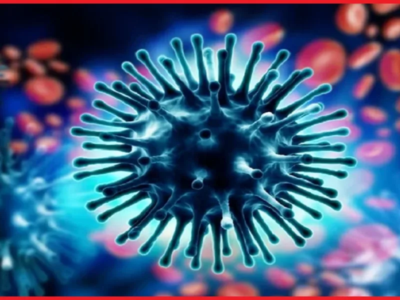 Healthcare worker testing a patient for H1N1 swine flu infection in Chhattisgarh
