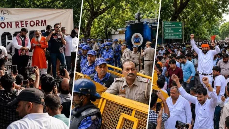 जंतर-मंतर पर खुला नया मोर्चा, UGC के नए नियमों और आरक्षण के खिलाफ बैनर पोस्टर लेकर जुटे हजारों लोग, सुरक्षा के कड़े इंतजाम