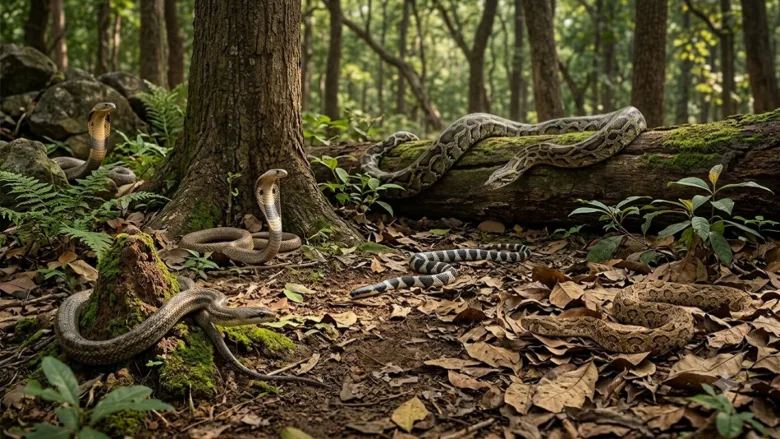 Various species of dangerous and rare snakes found in Chhattisgarh
