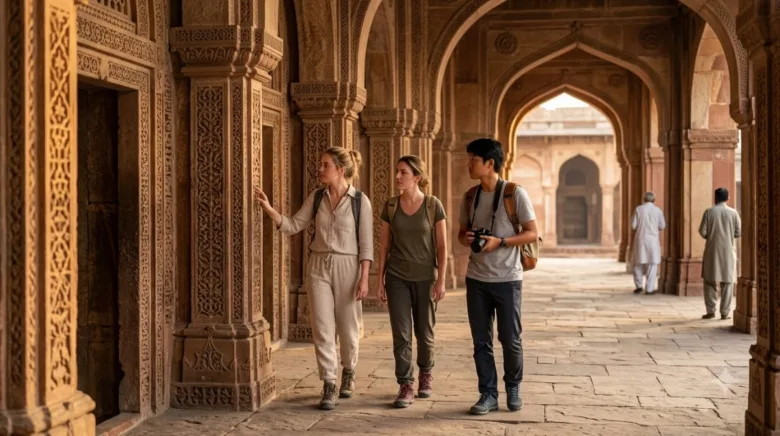 Decline in the number of foreign tourists in India and the state of tourist destinations.