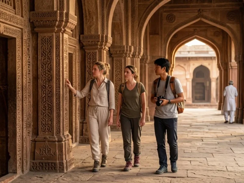Decline in the number of foreign tourists in India and the state of tourist destinations.