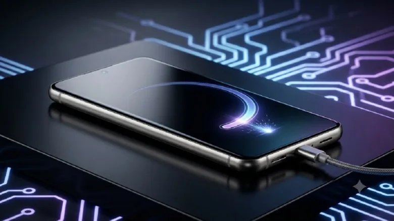 Redmi K100 Pro स्मार्टफोन का डिजाइन और फीचर्स दिखाता हुआ टेक्नोलॉजी कॉन्सेप्ट