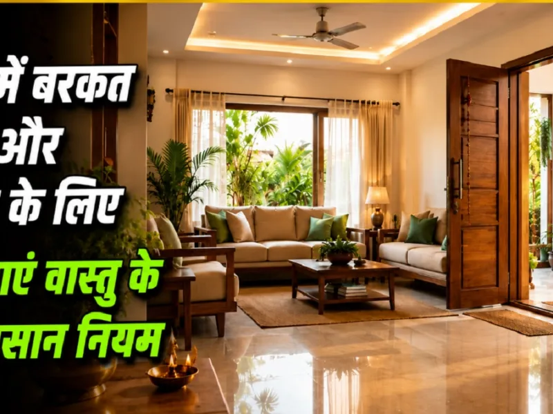 A Vastu-compliant natural view featuring the home temple and a beautiful hall.