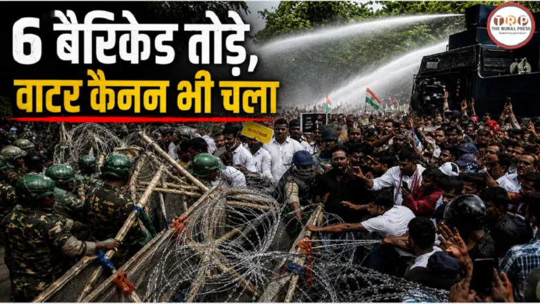 रांची में JSSC CGL परीक्षा रद्द करने की मांग को लेकर विधानसभा की ओर मार्च करते प्रदर्शनकारी छात्र
