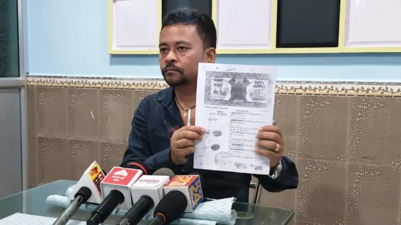 Land dispute press conference in Arang over ₹1.01 crore property deal