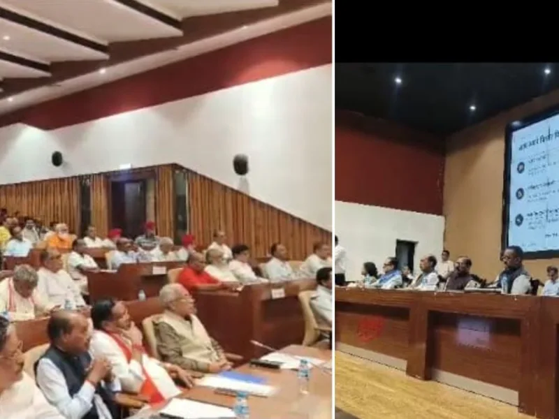 Political parties and social organizations discussing the Uniform Civil Code and tribal rights in Chhattisgarh