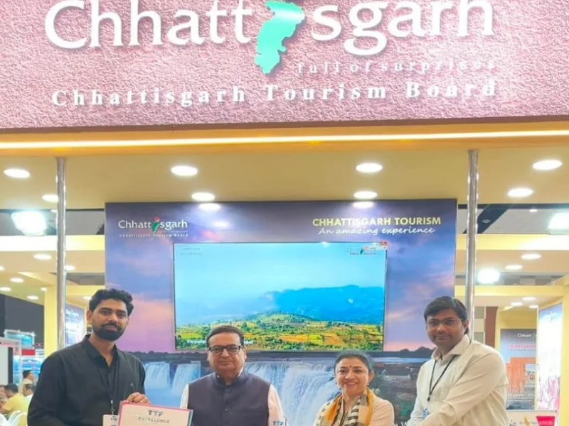 CG News: राष्ट्रीय पर्यटन मंच पर छत्तीसगढ़ की चमक, टीटीएफ अहमदाबाद 2026 में मिला ‘बेस्ट डिजाइन एंड डेकोरेशन’ अवार्ड