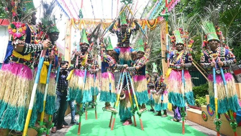 छत्तीसगढ़ के पारंपरिक हरेली पर्व की झांकी