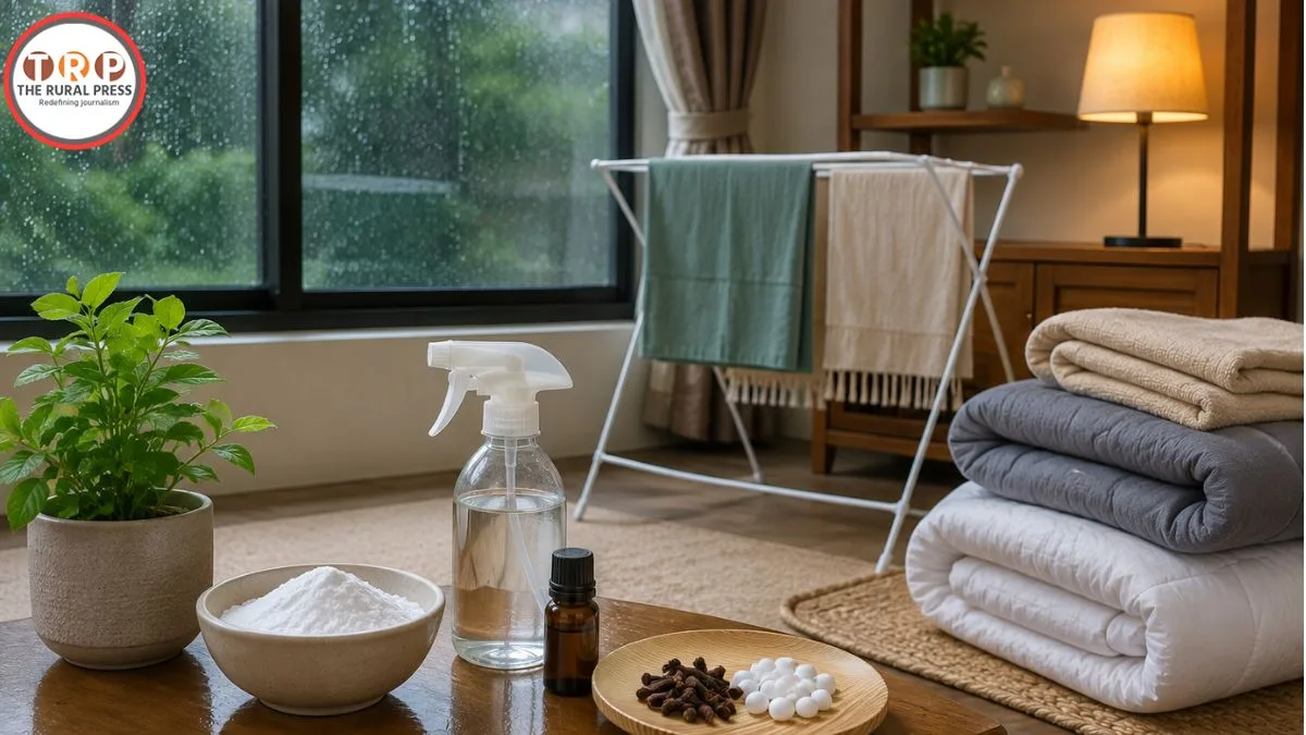 Monsoon home dampness and bad smell removal using natural methods