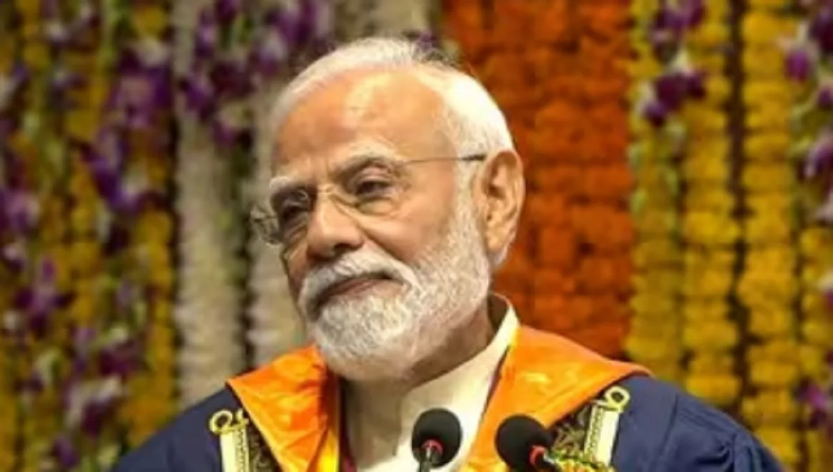 PM Narendra Modi addressing students at IIT Delhi