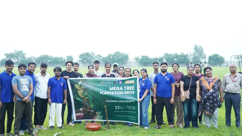 Kalinga University Naya Raipur Tree Plantation Drive NSS Volunteers