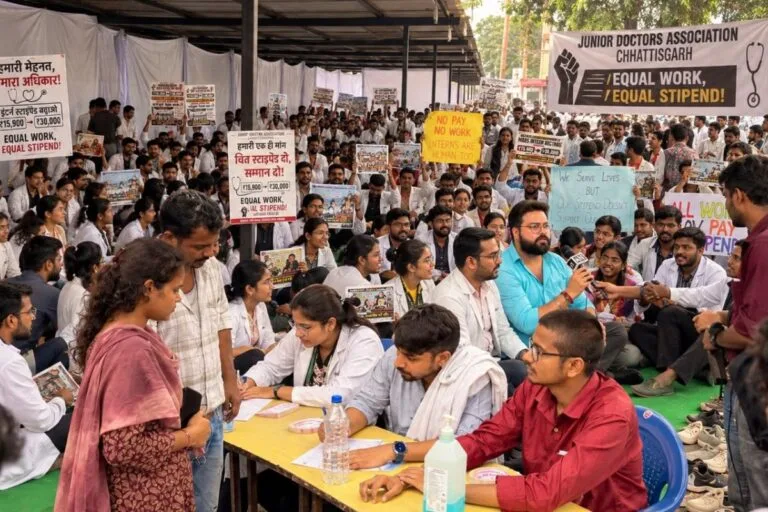 Raipur: आंदोलन के बीच सरकार का बड़ा दांव, MBBS इंटर्न्स का स्टाइपेंड सीधे 25 हजार, आदेश जारी मगर हड़ताल खत्म होगी या अब भी जारी रहेगी ?