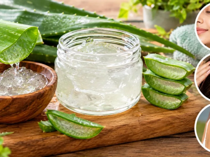 Process of Making Fresh Aloe Vera Gel at Home