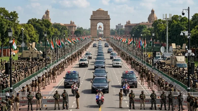 BRICS Summit Delhi security forces deployed for Putin and Xi Jinping visit