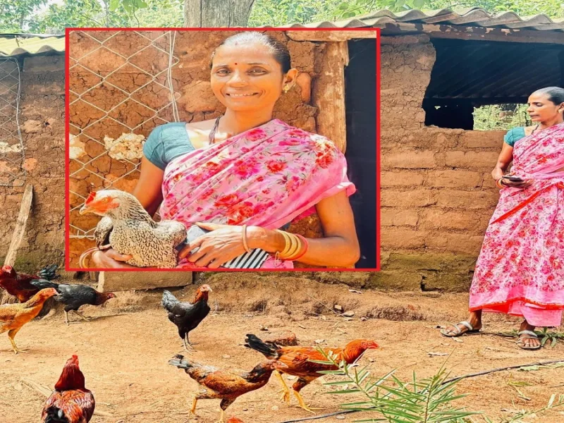 Rural woman in Dantewada earning income through poultry farming under Bihan Yojna
