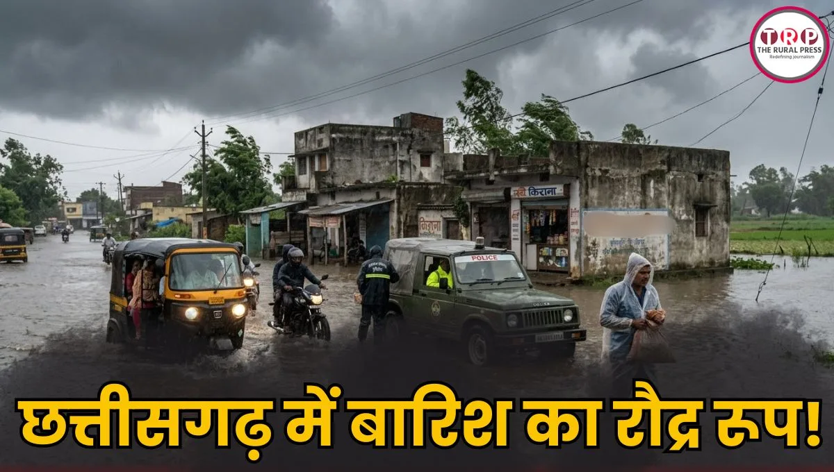 CG Weather Update: छत्तीसगढ़ में बारिश का रौद्र रूप! बस्तर से रायपुर तक नदी नाले उफान पर, आज भी बरसेंगे बदरा