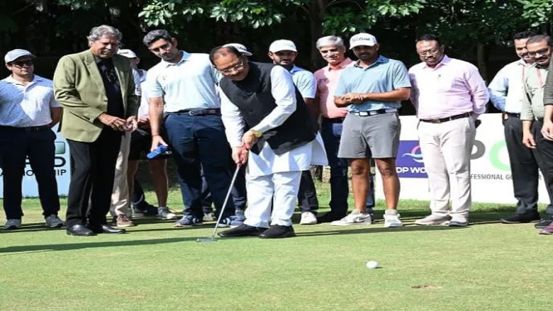 DP World Nava Raipur Open 2026 professional golfers playing at Fairway Golf and Country Club