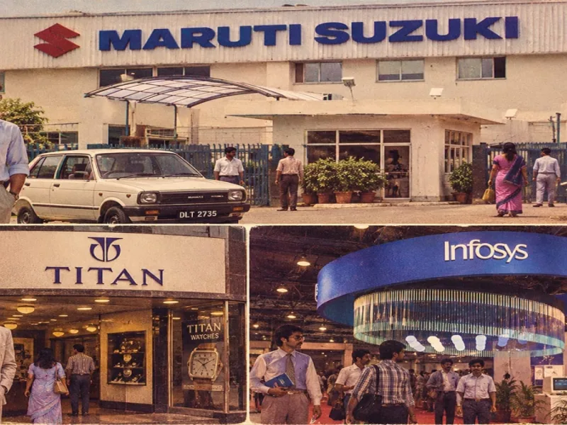 80s Trend showing iconic Indian companies and consumer brands from the 1980s