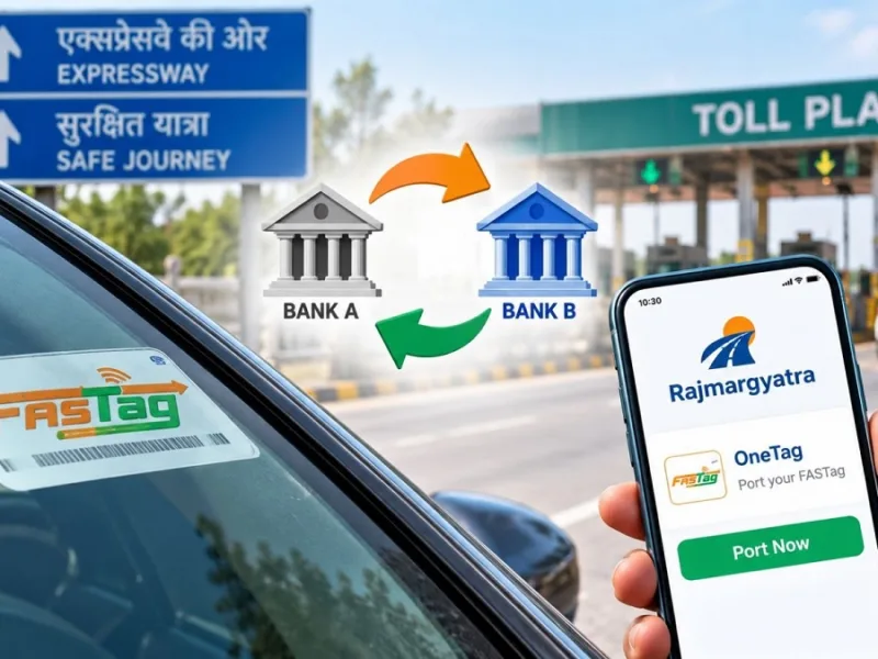 FASTag portability allowing users to change banks without replacing the FASTag sticker