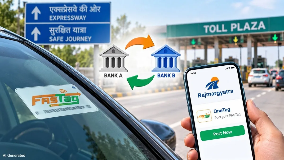 FASTag का बैंक बदलना अब होगा आसान, न स्टिकर बदलेगा न टोल पर कोई झंझट