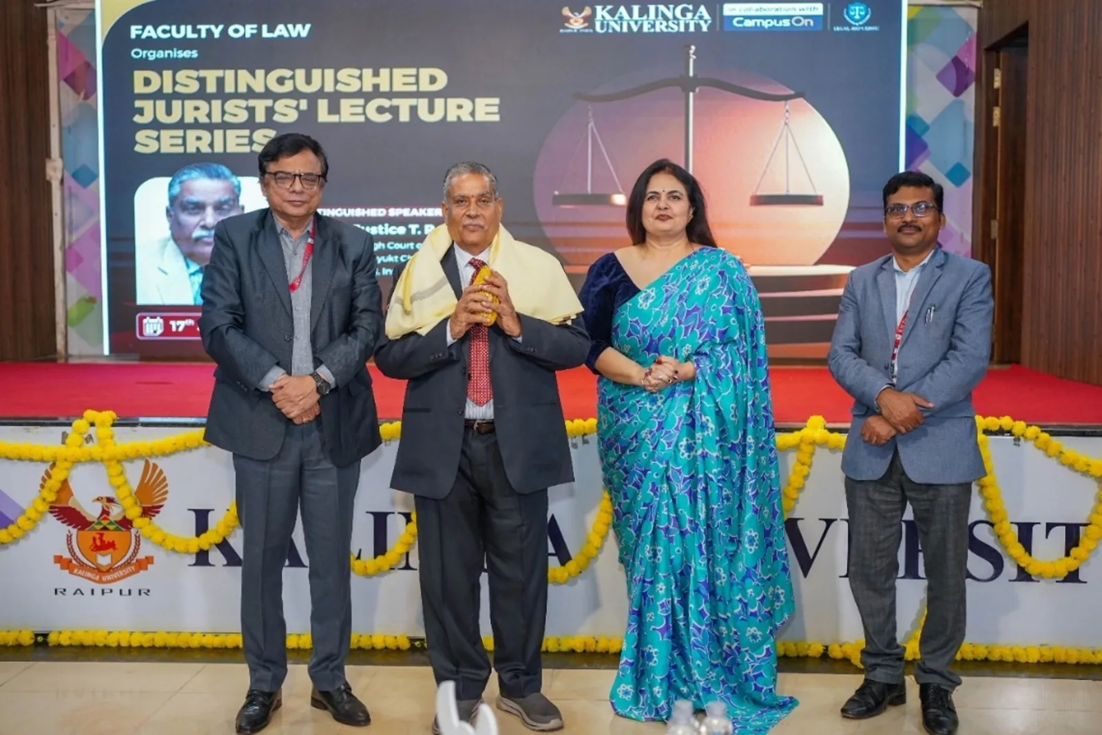 कलिंगा विश्वविद्यालय में “डिस्टिंग्विश्ड ज्यूरिस्ट्स लेक्चर सीरीज़” का सफल आयोजन