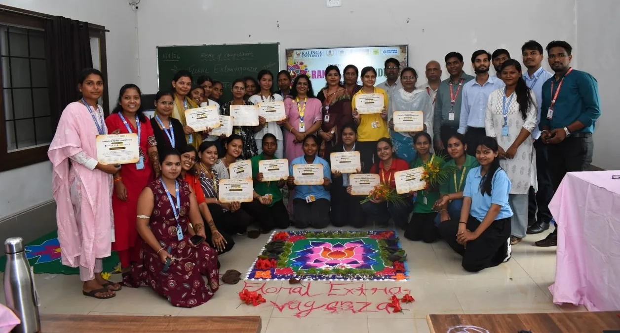 कलिंगा विश्वविद्यालय ने “फ्लोरल एक्स्ट्रावैगेंजा” का आयोजन किया- मेहंदी और रंगोली कला की एक जीवंत प्रदर्शनी