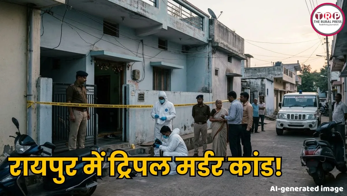 Raipur Crime News: रायपुर में ट्रिपल मर्डर कांड! पति ने पत्नी और दो मासूम बच्चों की ले ली जान, फिर खुद पर भी किया वार