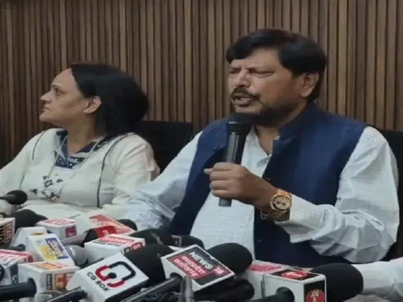Ramdas Athawale during his Chhattisgarh visit discussing RPI political expansion and BJP alliance prospects