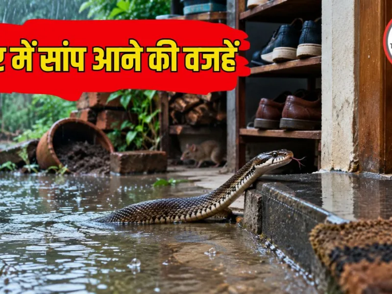 Snakes entering homes during monsoon rain and easy prevention tips