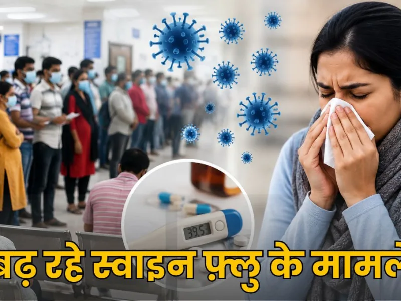 Healthcare workers preparing an isolation ward for swine flu patients in Chhattisgarh