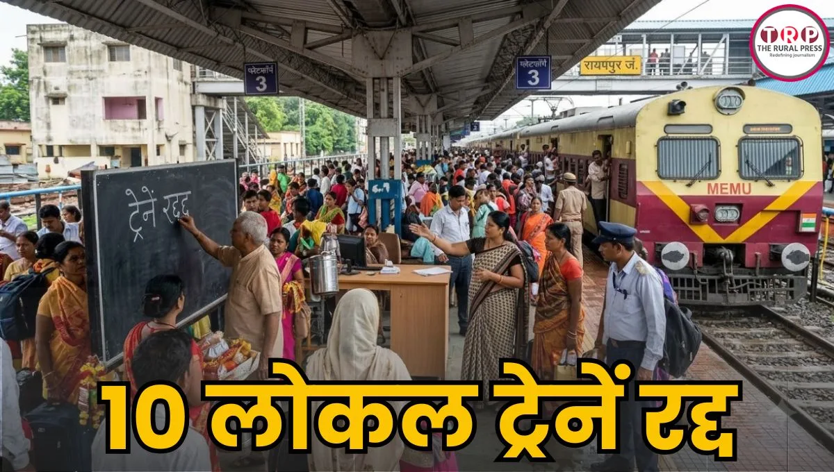 तीजा से पहले रेलवे ने दिया झटका! 10 लोकल ट्रेनें रद्द, इस रुट पर सफर करने वालों की बढ़ेगी परेशानी