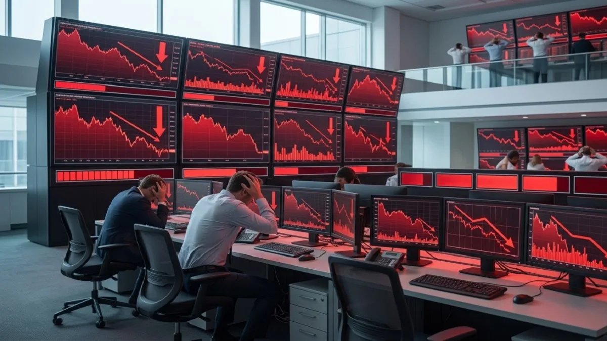 Sharp fall in Sensex and Nifty amidst US-Iran tensions.