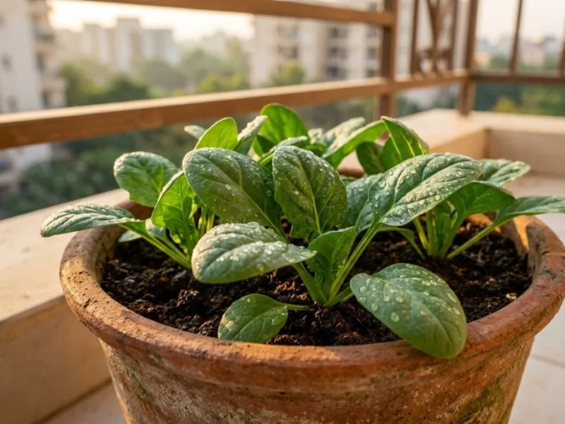 spinach plant care: न गार्डन की जरूरत, न ज्यादा देखभाल; जानिए घर के गमले में 30 दिनों में कैसे उगाएं ताजी पालक!