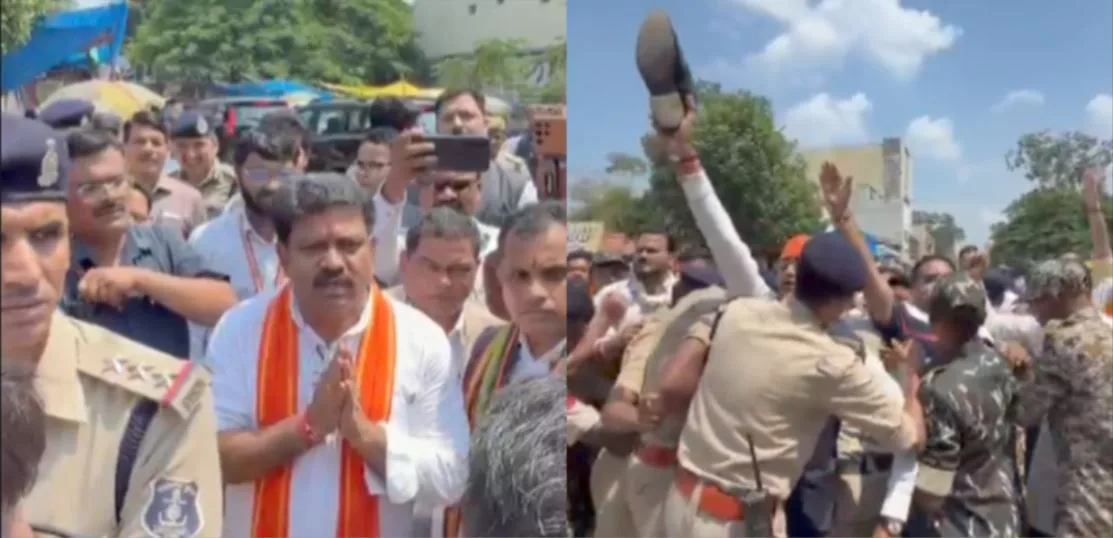 Jagdalpur: दीपोत्सव स्थल को लेकर डिप्टी सीएम विजय शर्मा और कांग्रेसियों में जमकर बहस, BJP-कांग्रेस कार्यकर्ताओं ने एक-दूसरे पर फेंके जूते-चप्पल