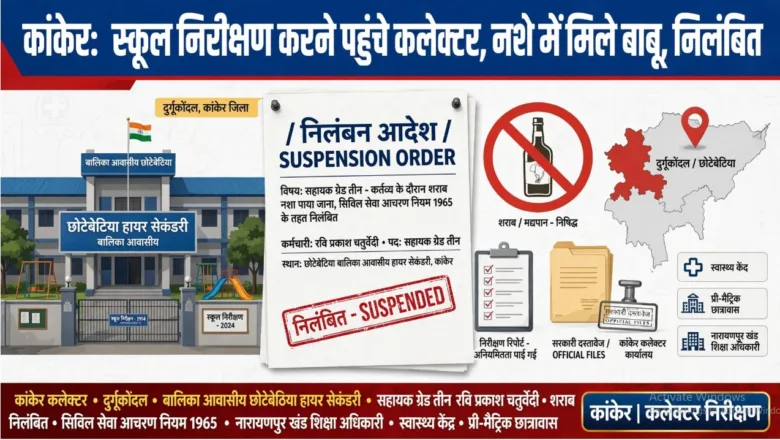 Official found heavily intoxicated during Collector's school inspection