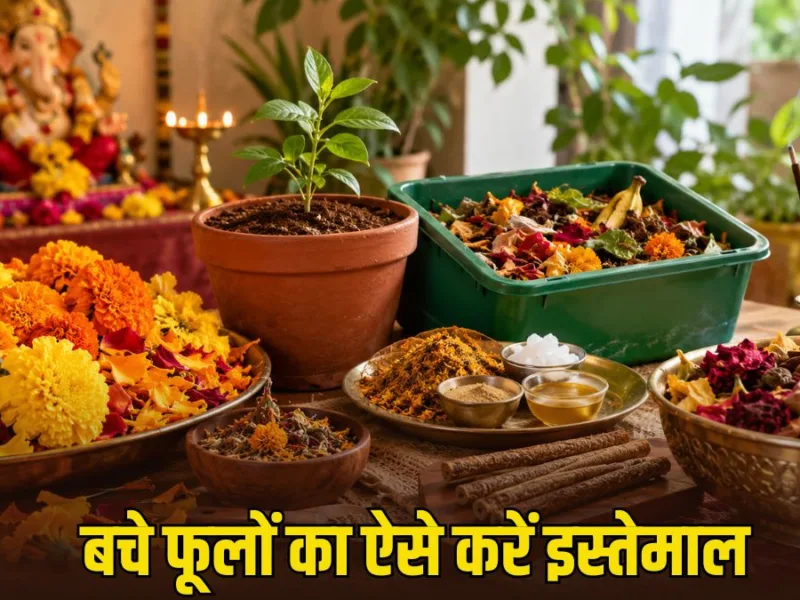 Homemade Ways to Make Compost, Incense Sticks and Grow Plants from Leftover Puja Flowers