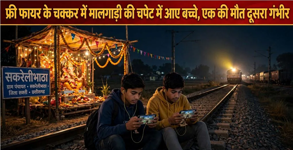 Sakt: फ्री फायर के चक्कर में मालगाड़ी की चपेट में आये बच्चे, ईयरफोन लगाकर मोबाइल पर थे व्यस्त, एक की मौत, दूसरा गंभीर