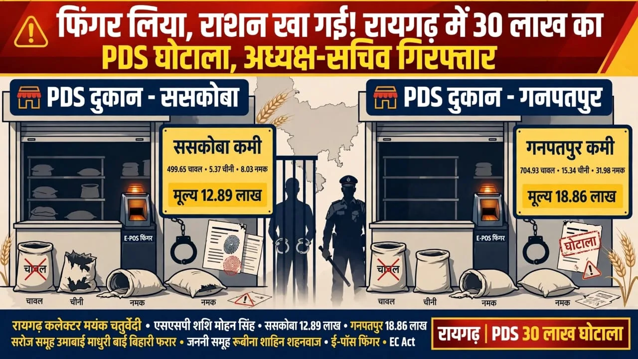 PDS Scam:  गरीबों का लाखों का राशन गायब, सोसाइटी के अध्यक्ष-सचिव गिरफ्तार, भोले–भाले गांव वालों को कैसे बनाया बेवकूफ..?